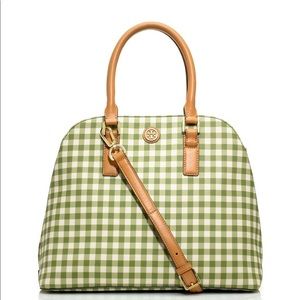 Tory Burch Gingham Kerrington Tote Bag
